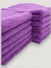 Detailing Towels Edgeless 400GSM Microfiber Towel | Purple | 16" x 16" | 12-pk