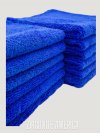 Detailing Towels Edgeless 400GSM Microfiber Towel | Blue | 16" x 16" | 12-pk